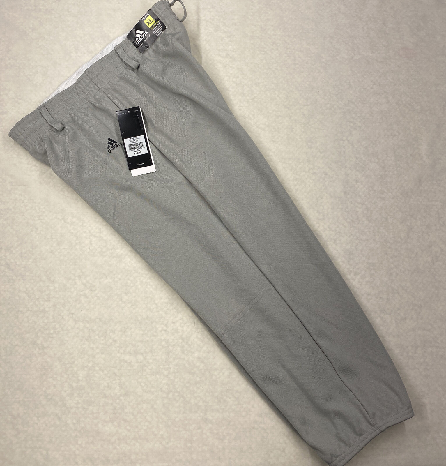 Adidas Climalite Youth Kids Baseball Softball Pants Athletic Cropped XL NWT Gray
