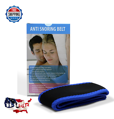 Stop Snoring Chin Strap Snore Belt Anti Apnea Jaw Solution Sleep Tmj Support Usa