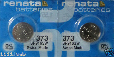 373 Renata Watch Battery SR916SW 2 Batteries