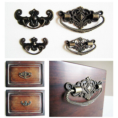 6pcs Antique Brass Bronze Jewelry Box Drawer Cabinet Cupboard Handle Pull Knob