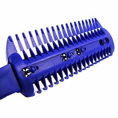 Razor Comb W/built In Comb & 5 Bonus Blades Hair Cutting Thinning Salon Barber