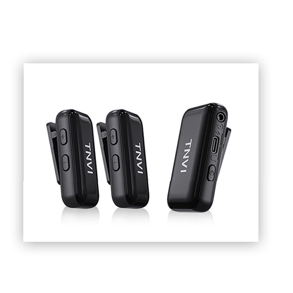 Wireless Lavalier Microphone Audio Video Recording Mini Mic Camera Smartphone