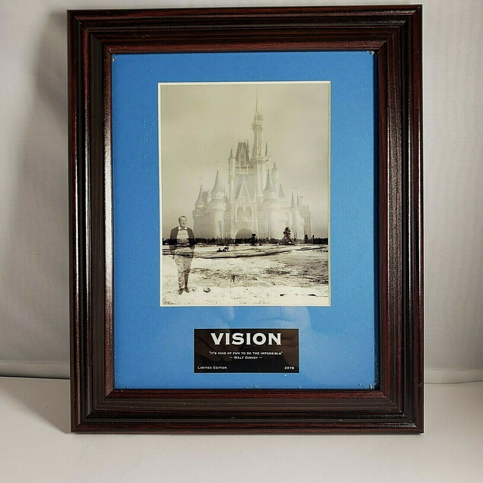 Disney Park Walt Vision Laser Cel 8x10 Art Of Disney Collectible Limited Edition