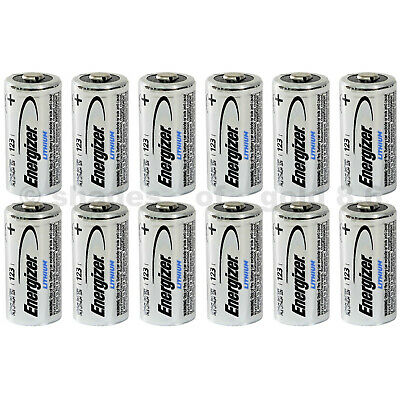 12 X Cr123 Energizer 3v Lithium Batteries (cr123a, Dl123, 123, El123, Cr17345)