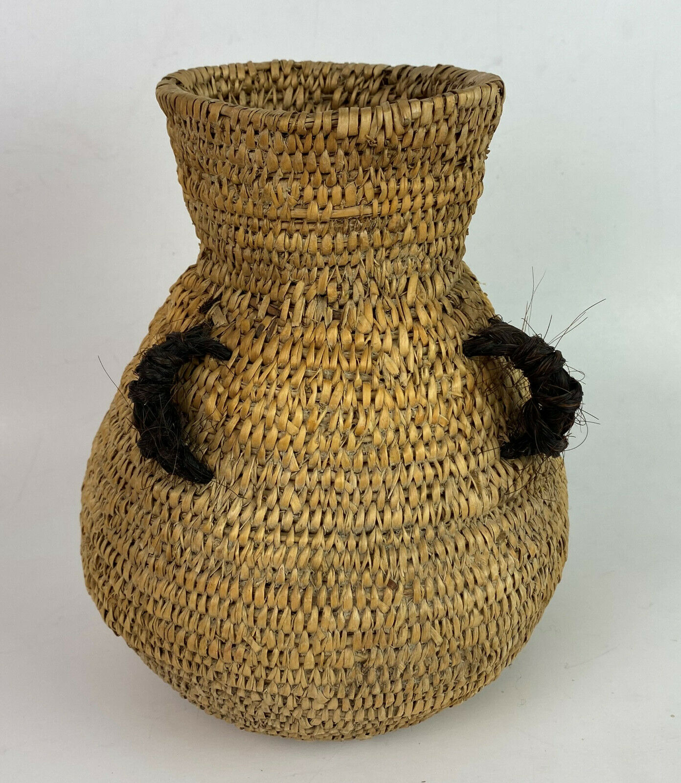 Native American Woven Water Jug Basket