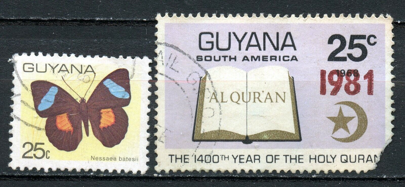 Guyana 78 & '81, Scott # 283 & 355, used.