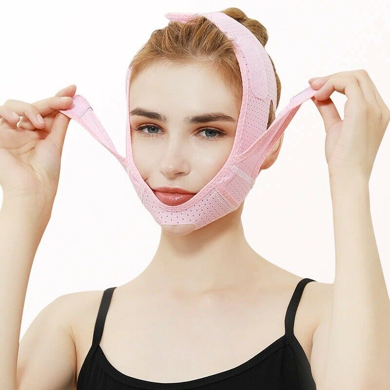 Breathable V Face Cheek Lift Up Band Face Thin Mask Reduce Double Chin Bandage