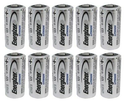 12 CR123 Energizer 3V Lithium Batteries (CR123A, DL123, EL123, CR17345) EXP 2030