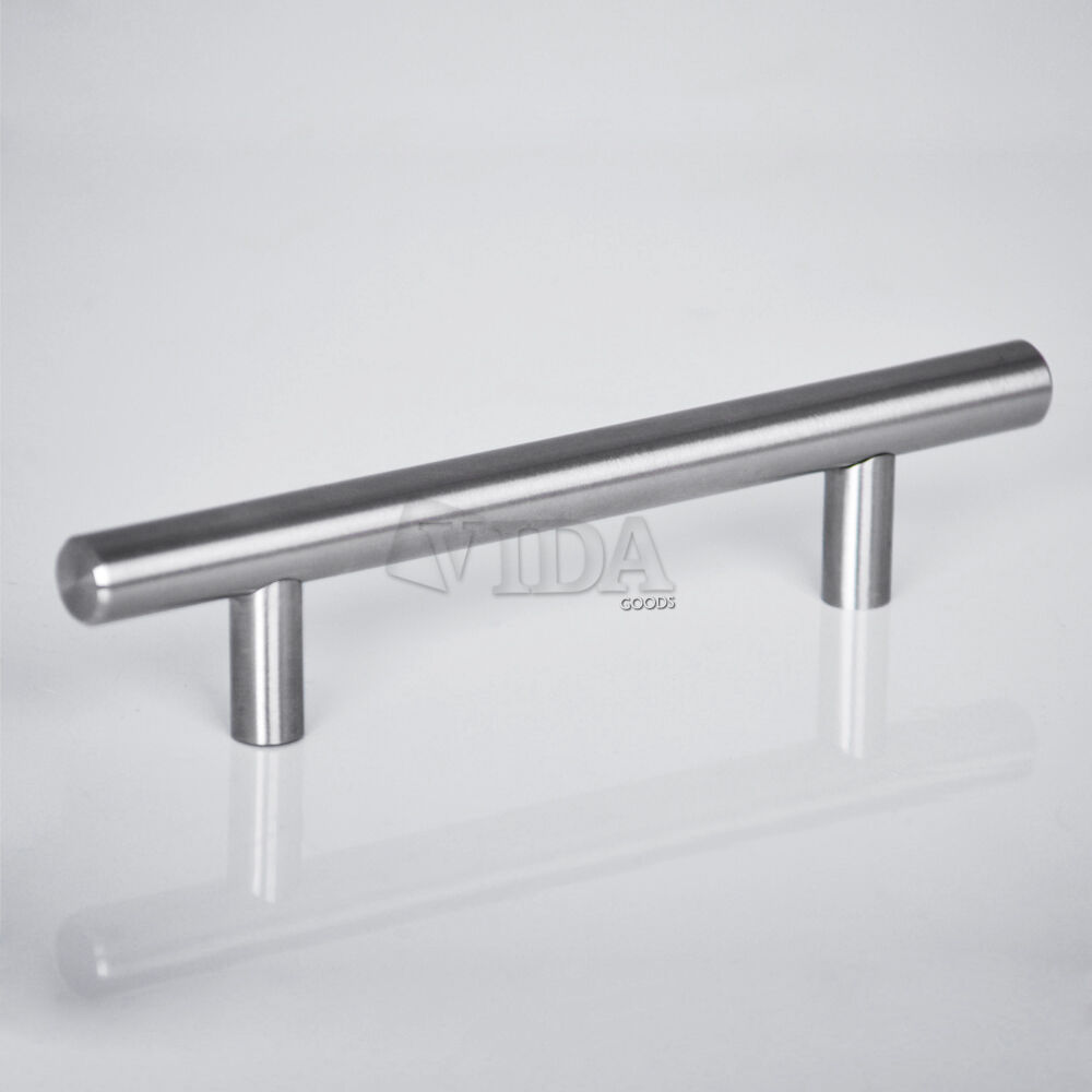 2" - 36" Solid Stainless Steel Kitchen Cabinet T Bar Handles -15+ Free Shipping