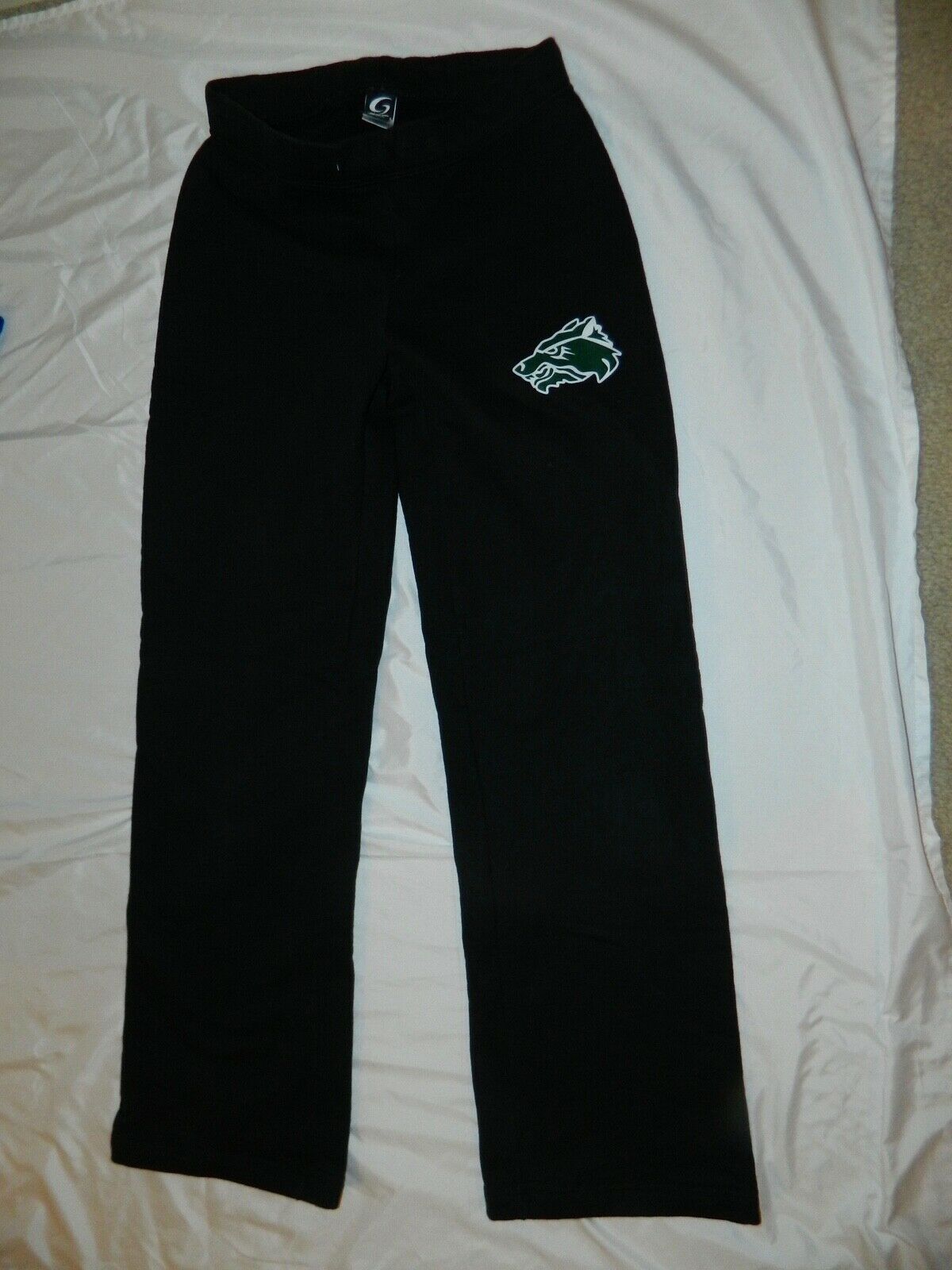 Gtm Sportswear Cedar Park Cphs Timberwolves Black Fleece Lined Track Pants Sz Yl