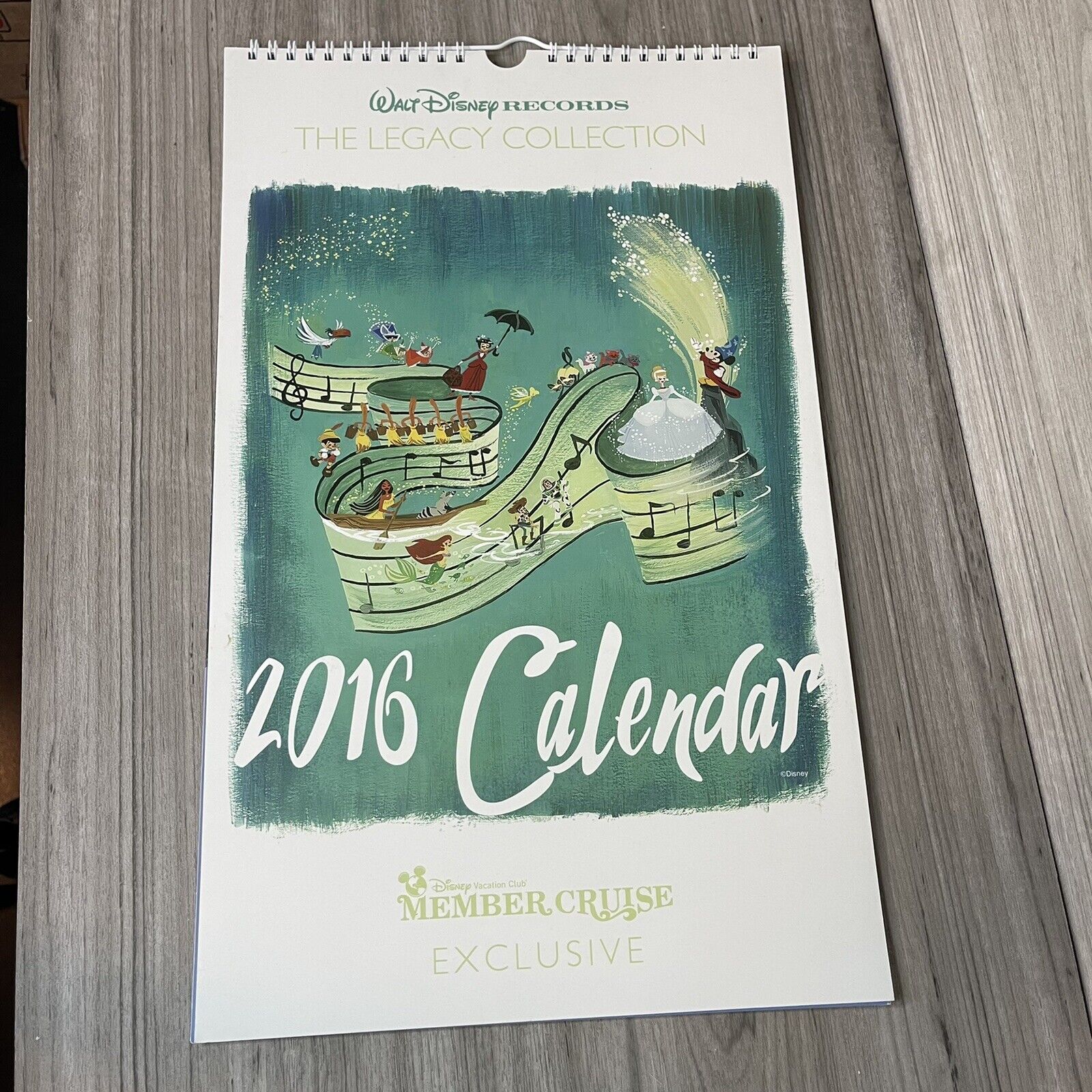 Disney DVC Calendar Featuring Frame Ready Artwork Prints by Lorelay Bove New