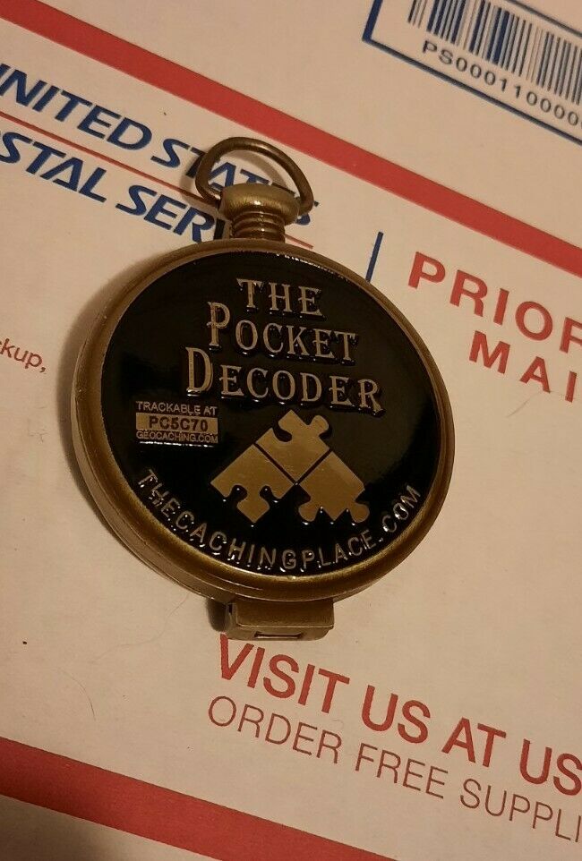 Rare Vintage Original Pocket Decoder Geocache Geocaching Trackable Rare