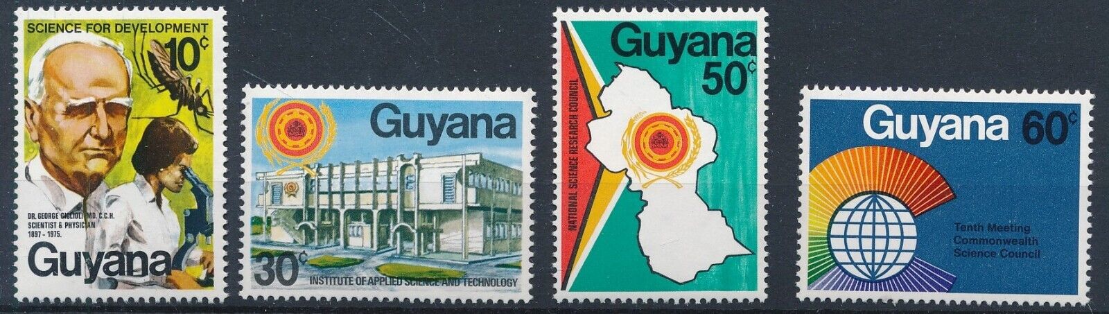 [bin2955] Guyana 1978 Science Consil Good Set Of Stamps Very Fine Mnh