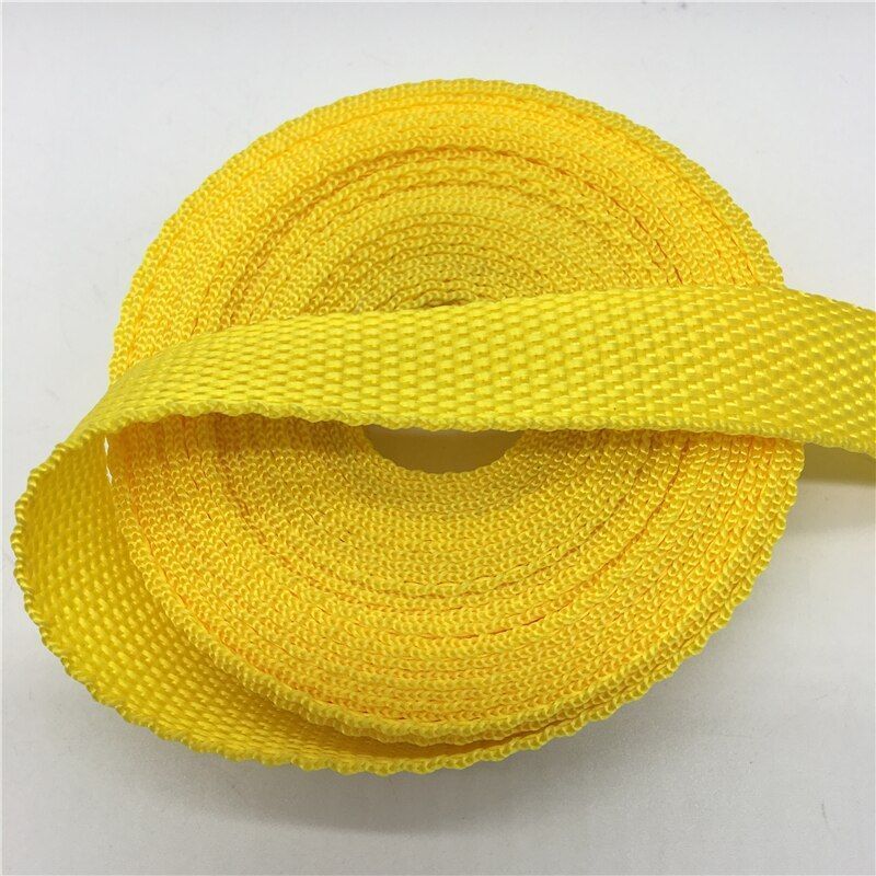 Webbing Yellow Straps - 20mm Knapsack Nylon Belt Sewing Crafts Supplies 5yards S