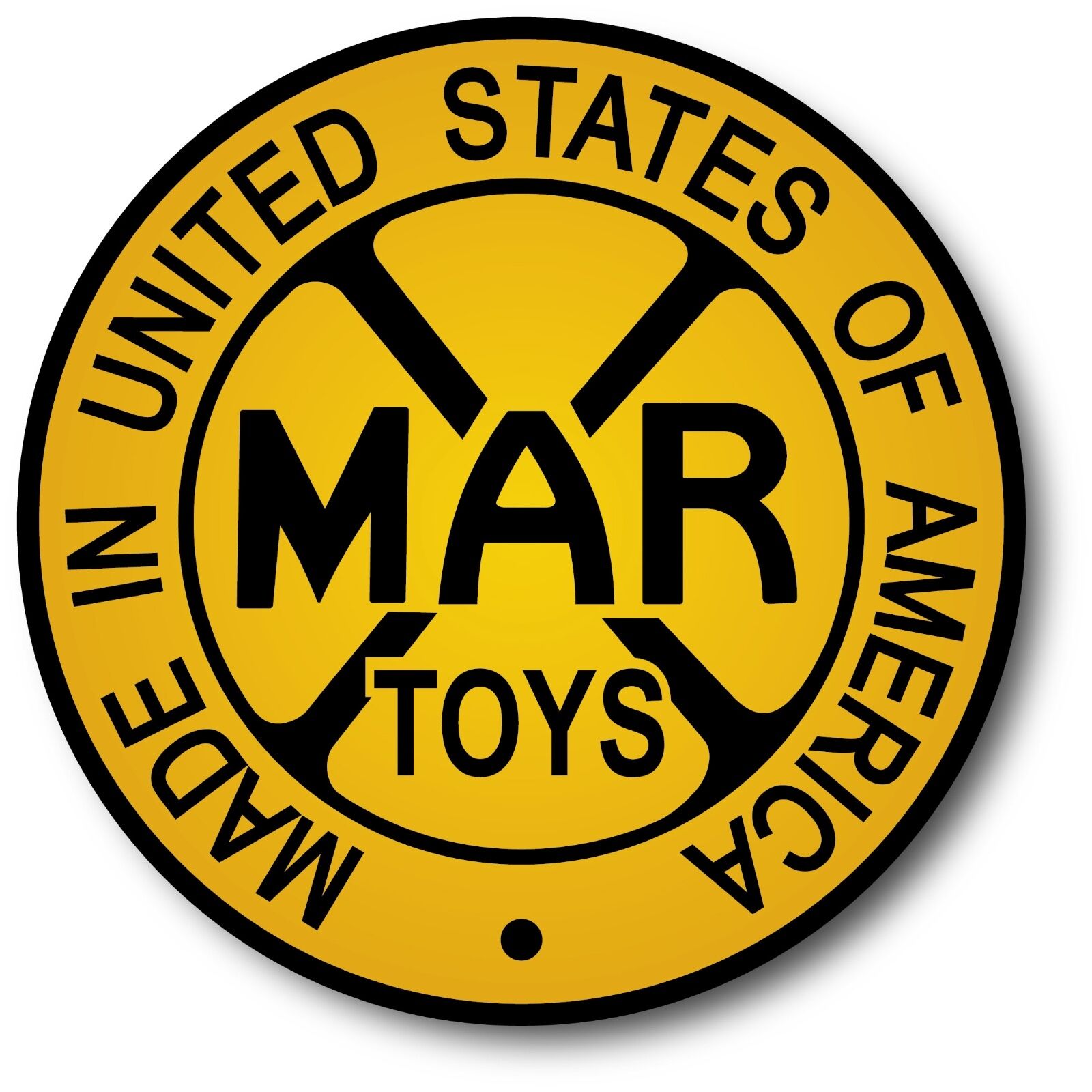 Vintage Reproduction Marx Usa Tin Wind Up Toy Decal Sticker 4 Inch