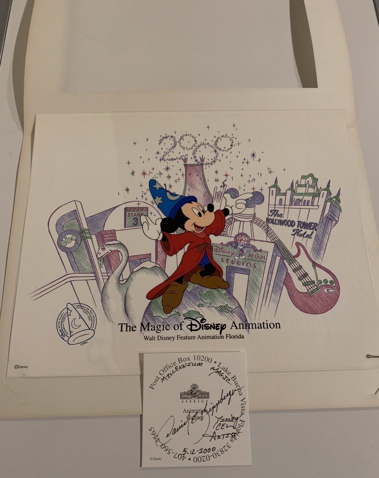 The Magic of Disney Animation Mickey Cel,Celebrates Millennium Artist Proof Rare