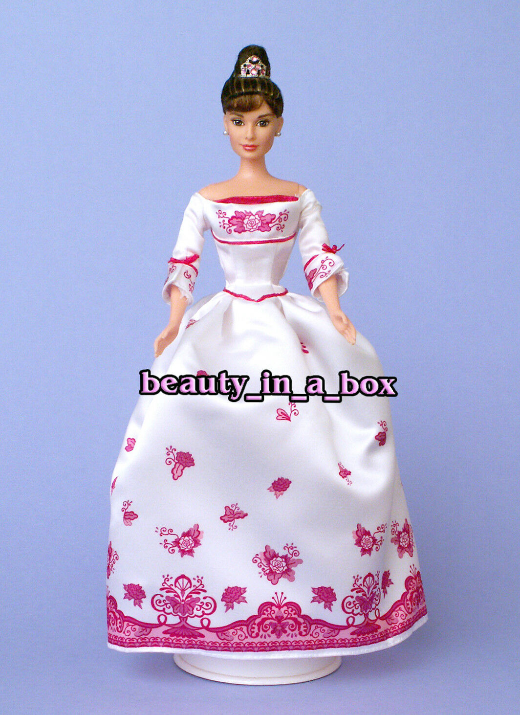 Audrey Hepburn In English Rose Garden Dress Celebrity Redress Barbie Doll No Box