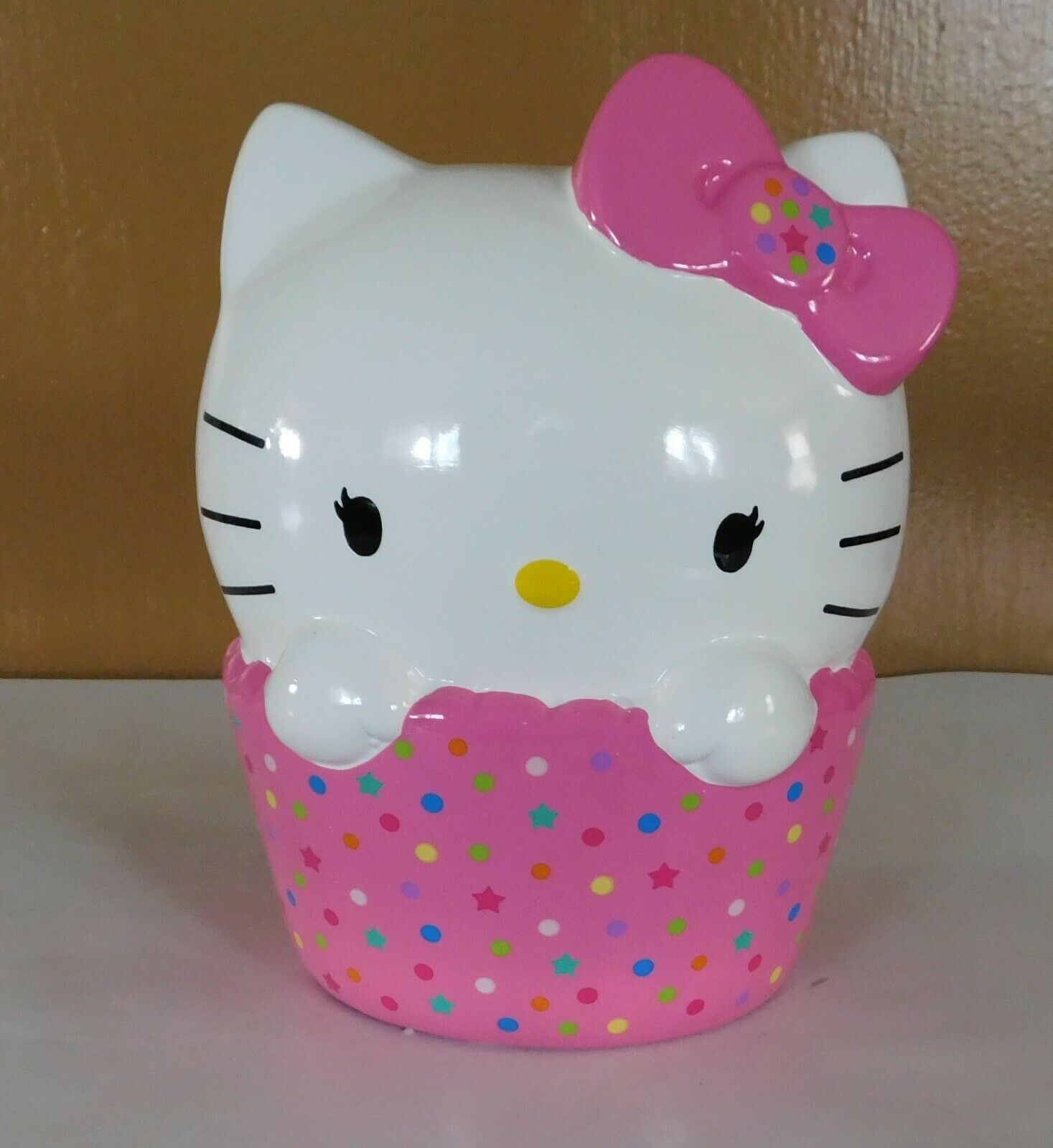 Hello Kitty by Sanrio Ceramic Piggy Bank White & Pink