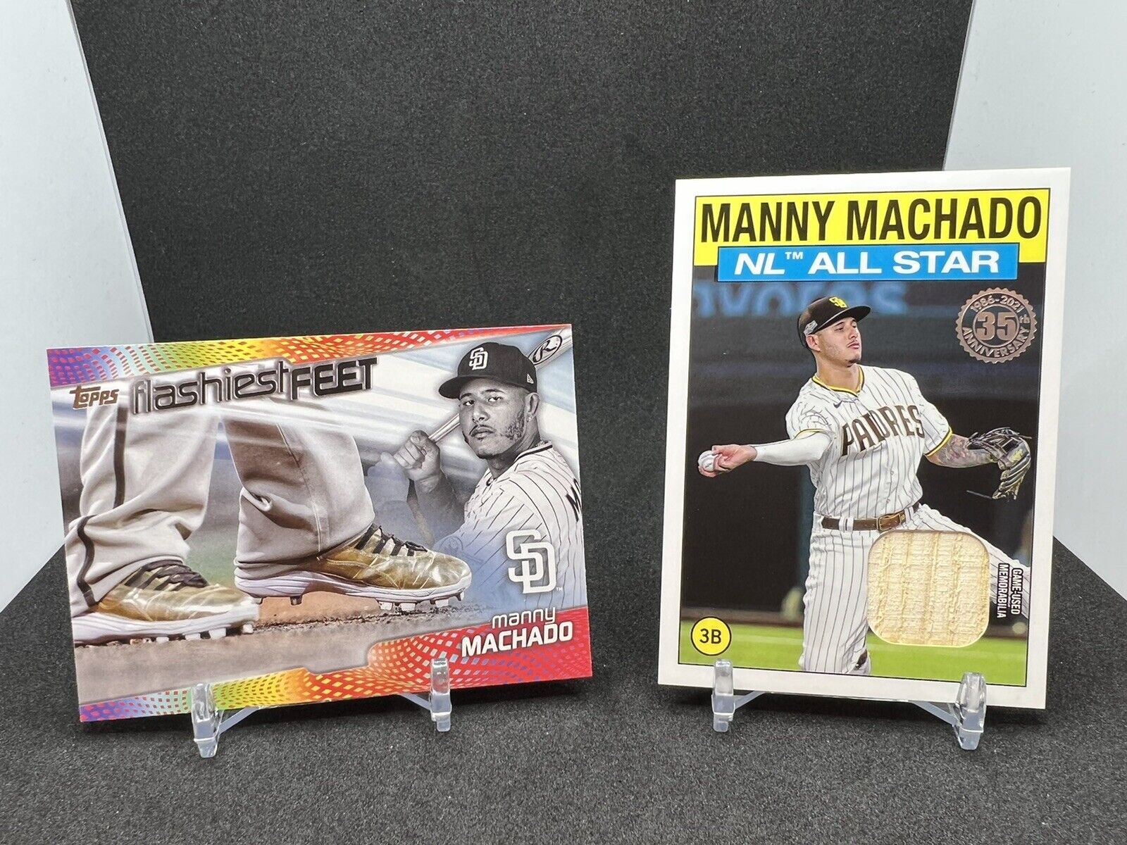 Manny Machado Game Used Bat Relic 2021 Topps Baseball Card Padres Series 2 Lot🔥