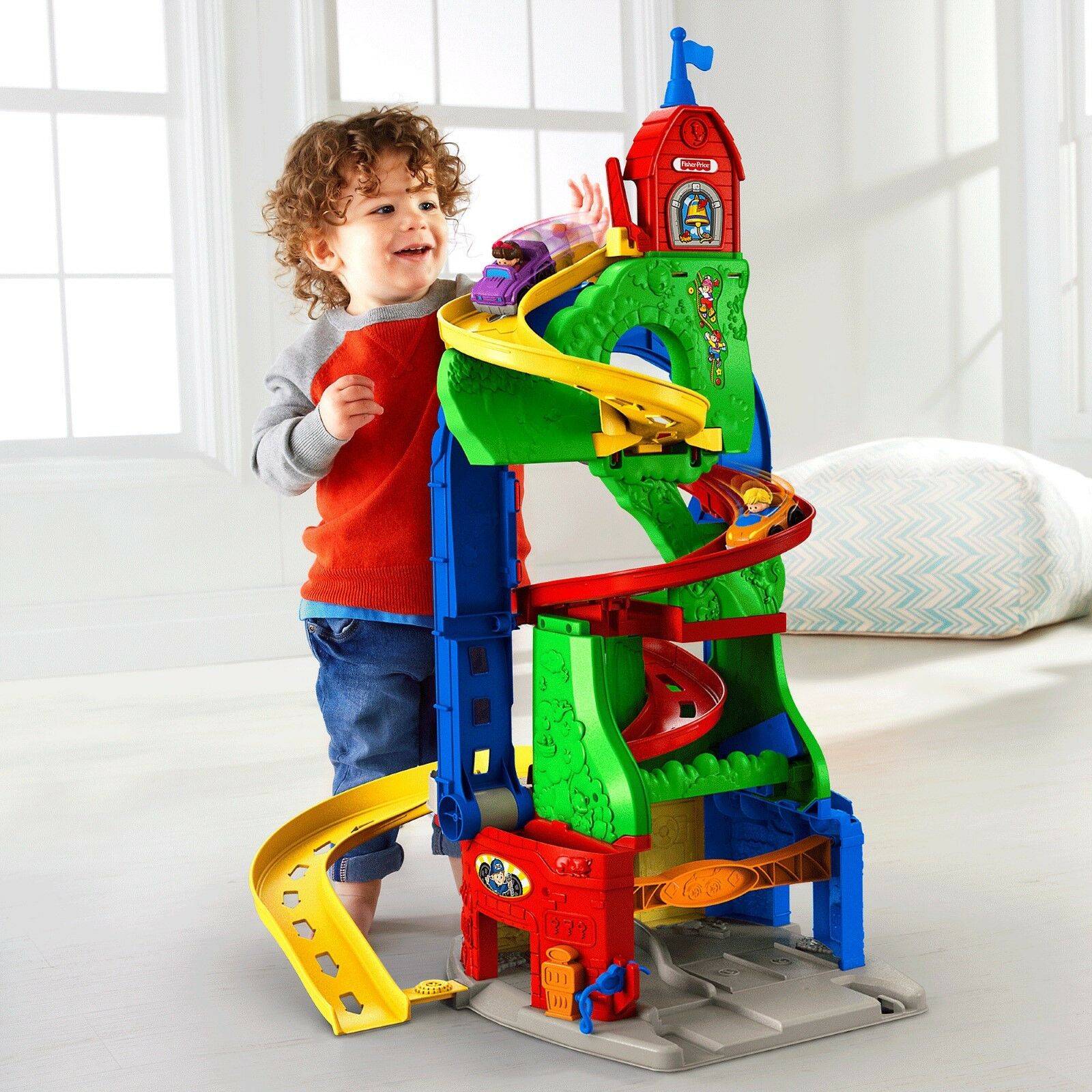 Educational Toys For Boys Little People With 2 Cars Fisher-price Fun For Kids