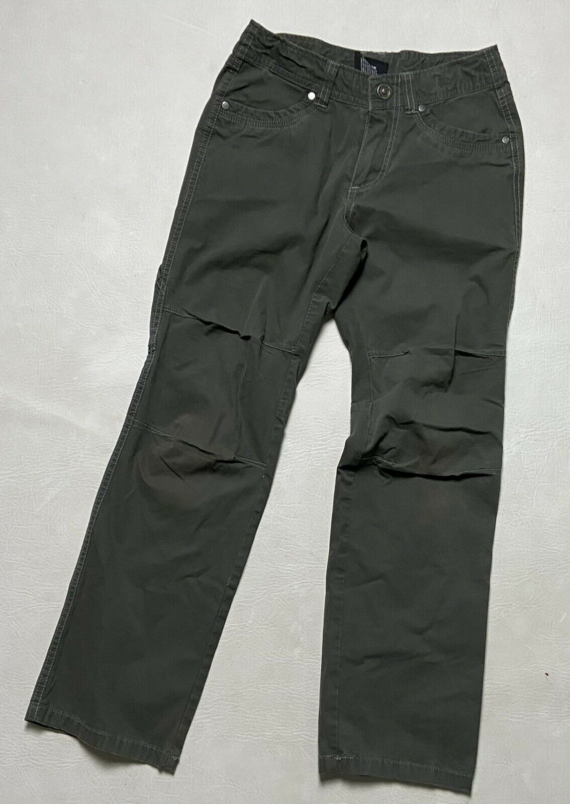Kuhl Kid's Dark Grey Cargo Hiking Adjustable Waist Pants, Size S (7-8)
