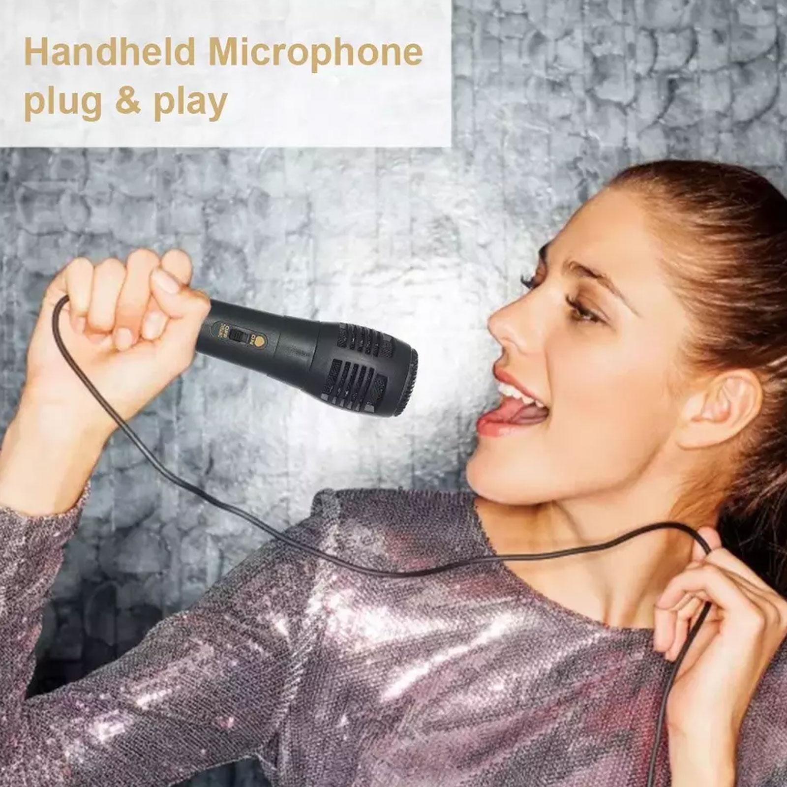 Dynamic Microphone Metal Body Mic Dj Party Vocal Karaoke E3 1.85m New Lead L5j6