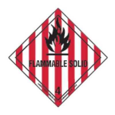 Labelmaster Hml5 Flammable Solid Label,100Mmx100mm,500