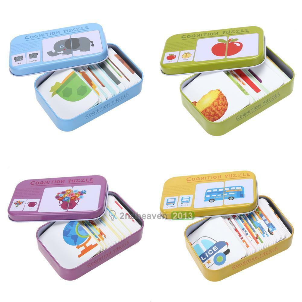 Baby Educational Matching Cards Puzzles Game Preschool Educational Toy For Child