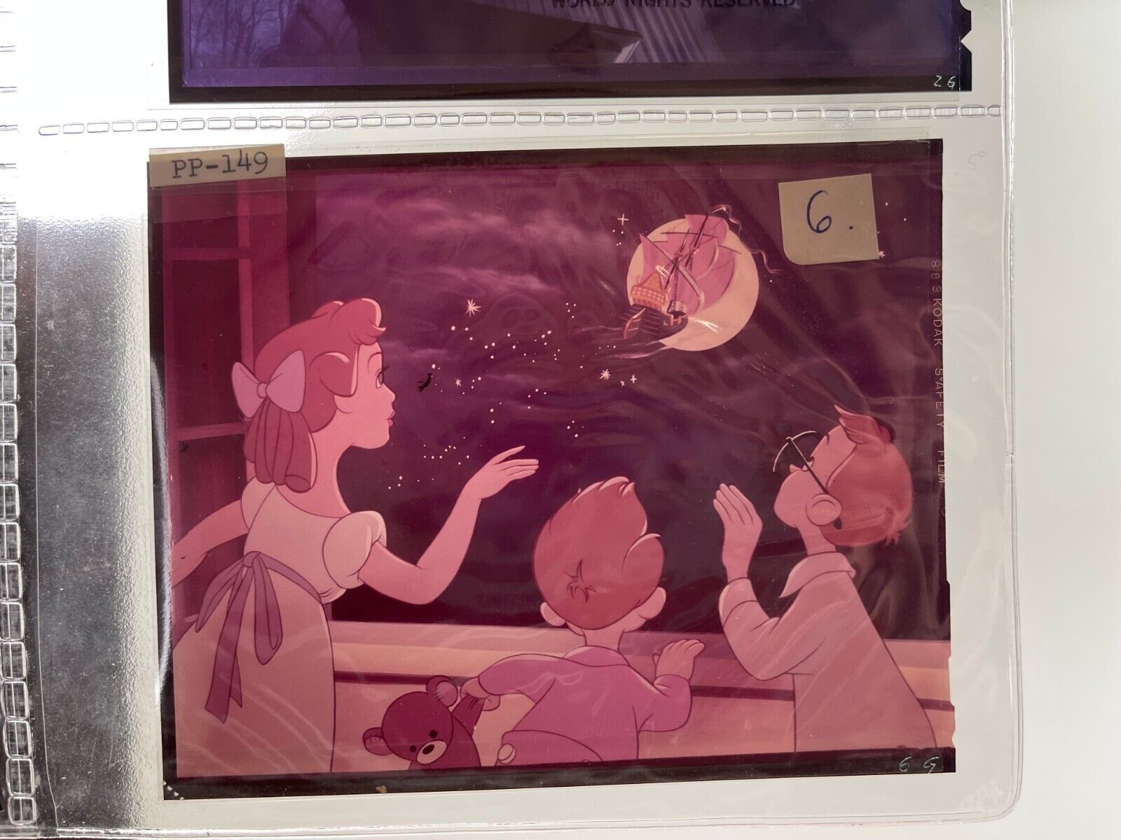 Rare Disney Peter Pan movie Negative/cel 12,5x10cm
