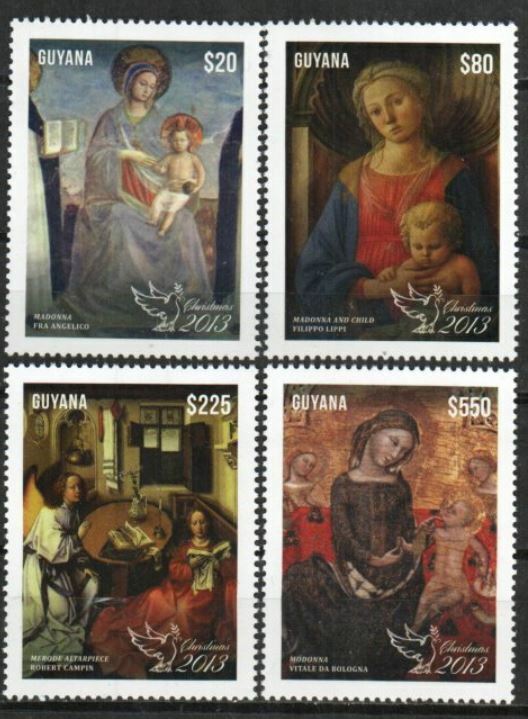 Guyana Stamp - 2013 Christmas, paintings Stamp - NH