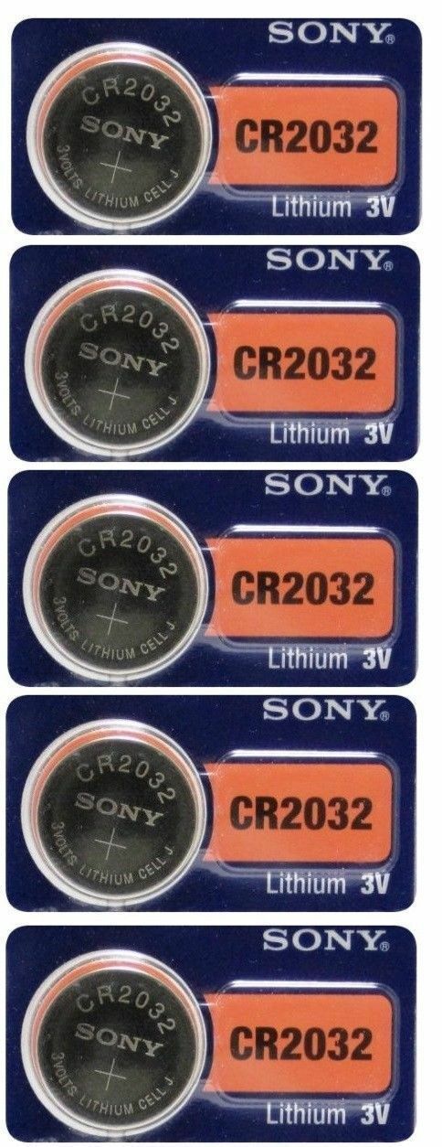 5  New  Fresh Sony Cr2032 Dl2032 Ecr2032 Cmos Lithium 3v Watch Battery Exp 2029