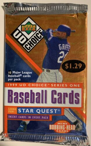 1999 Baseball Upper Deck Choice Pack,(1) Star Quest Inserts,sealed Pack! (b7)