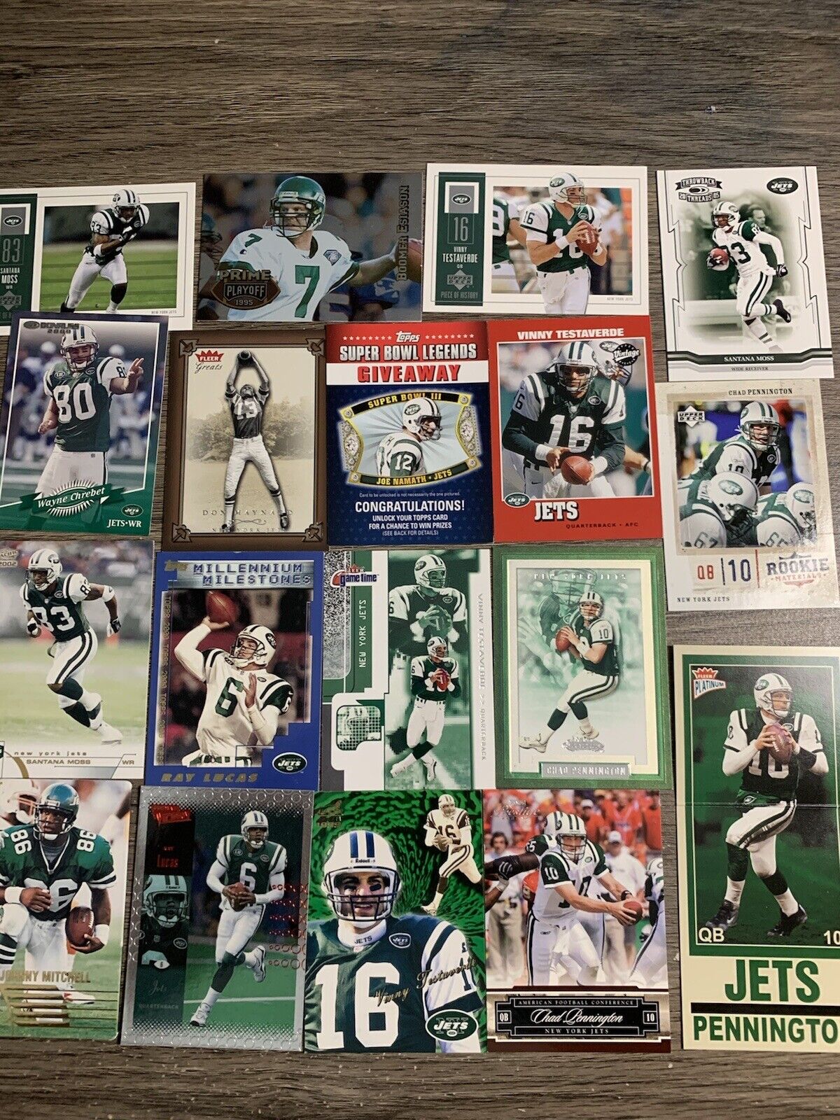 Lot of New York Jets Football Cards B