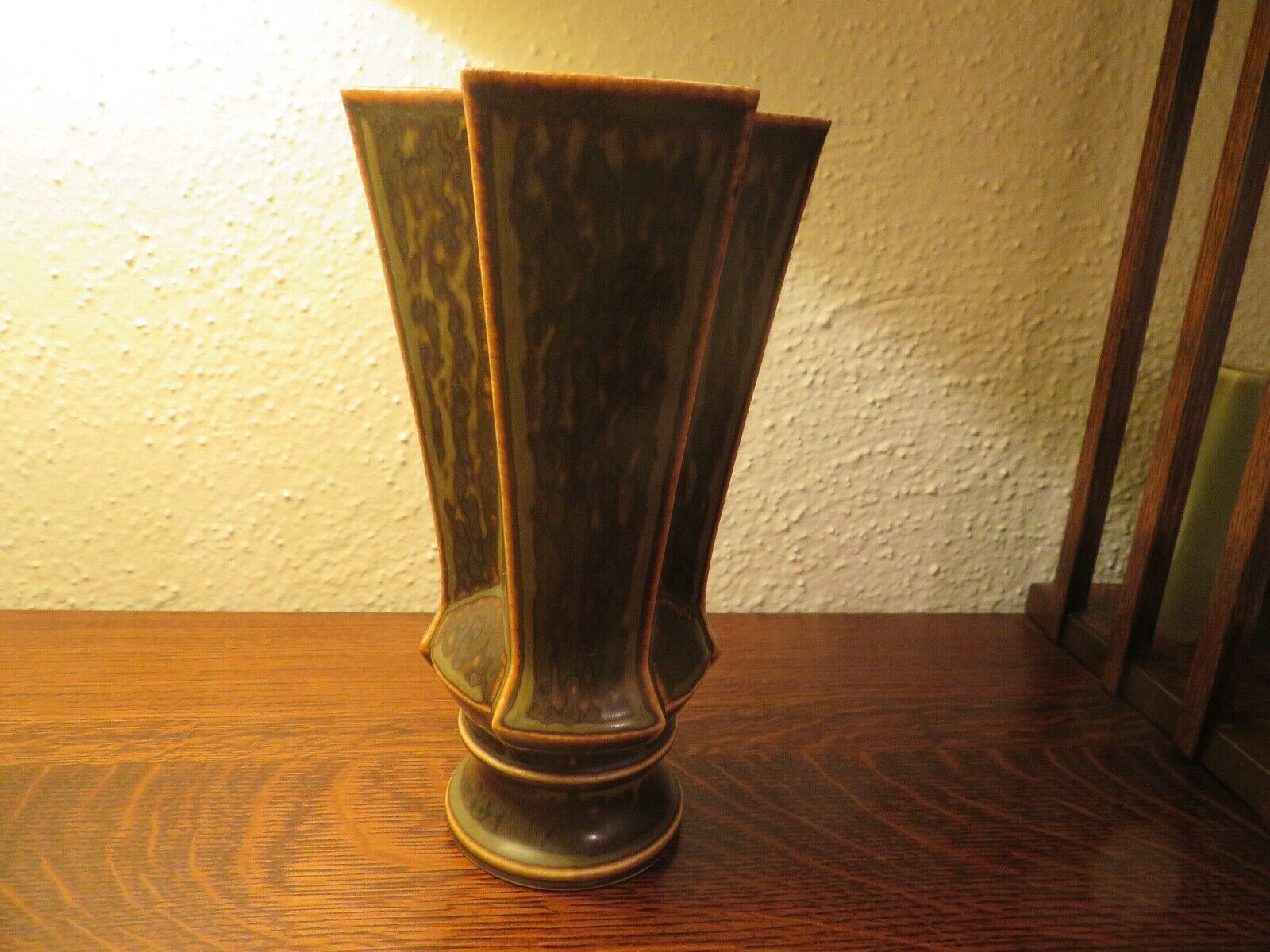 Danish Stoneware: bing & Grøndahl, Lisa Enquist, Striking Mcm Vase, 1960s