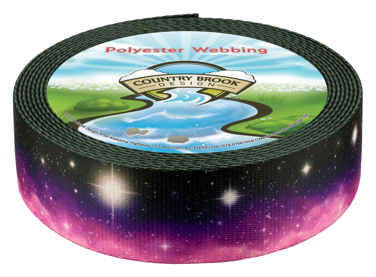 Country Brook Design® 1 1/2 Inch Heavenly Space Polyester Webbing, 5 Yards