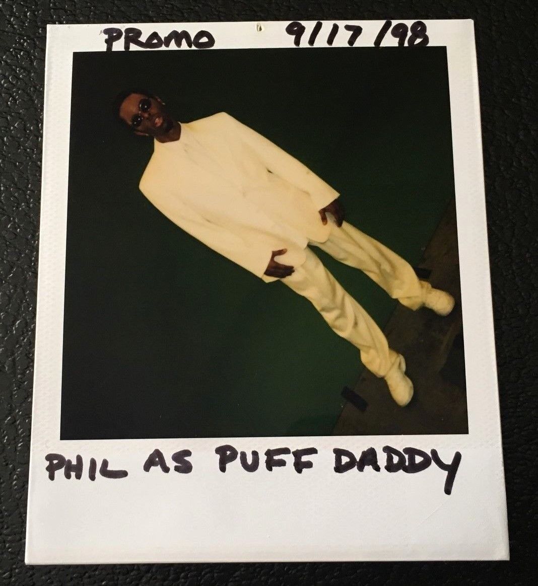 Madtv Continuity Polaroid Wardrobe Photo Phil Lamarr As Puff Daddy 1998 P Diddy