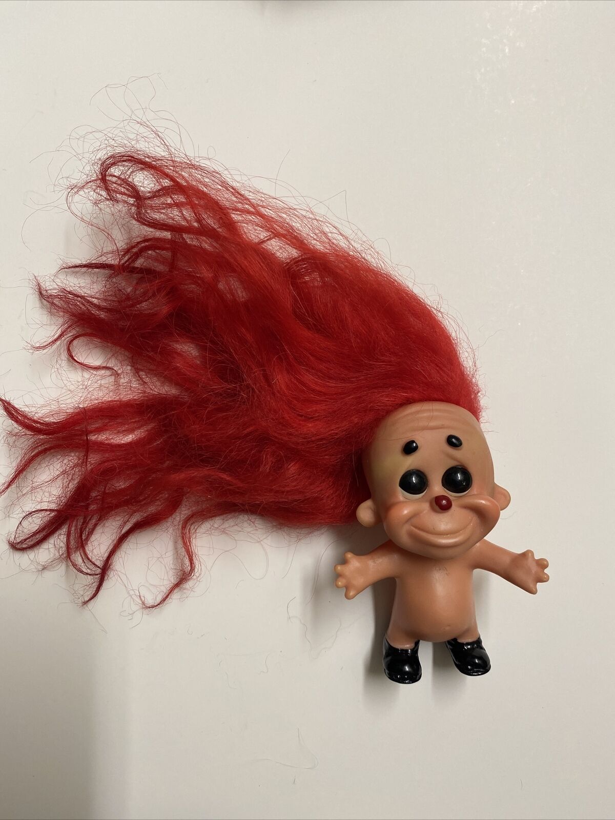 Vintage 1969 Roy Troll Doll Pink Hair Collectible 4”