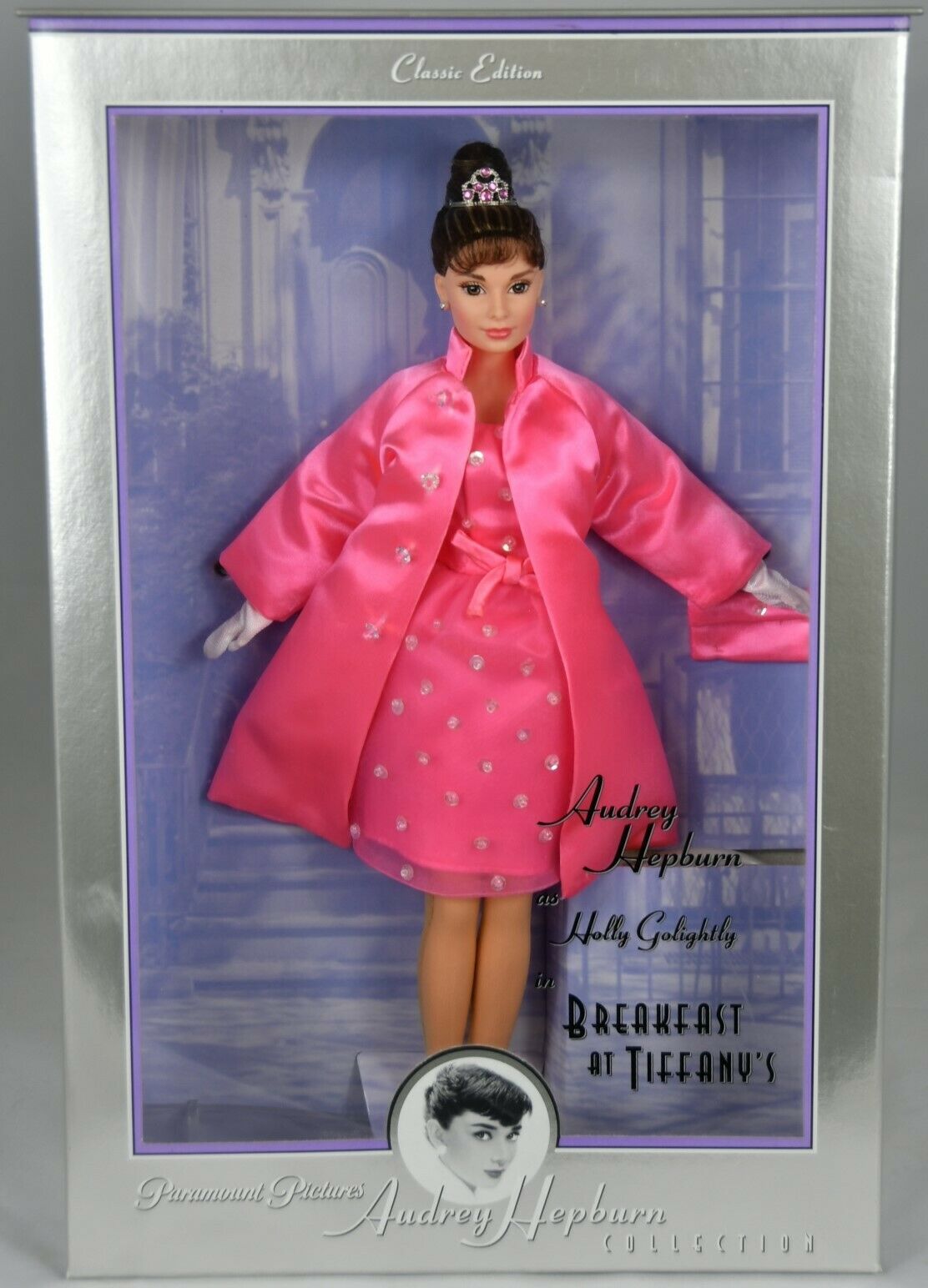 Mattel Barbie Breakfast at Tiffany's Audrey Hepburn Pink Princess NRFB