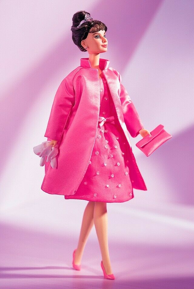 Barbie doll Audrey Hepburn Breakfast at Tiffany's  NRFB Pink Princess Fashion