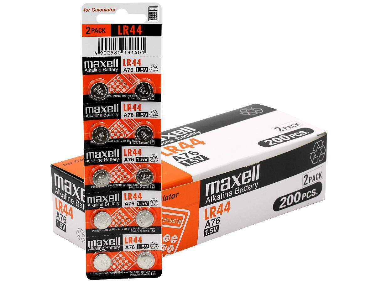 10 NEW Maxell Lr44 A76 Ag13 357 L1154 Alkaline 303 Batteries Cell 1.5v