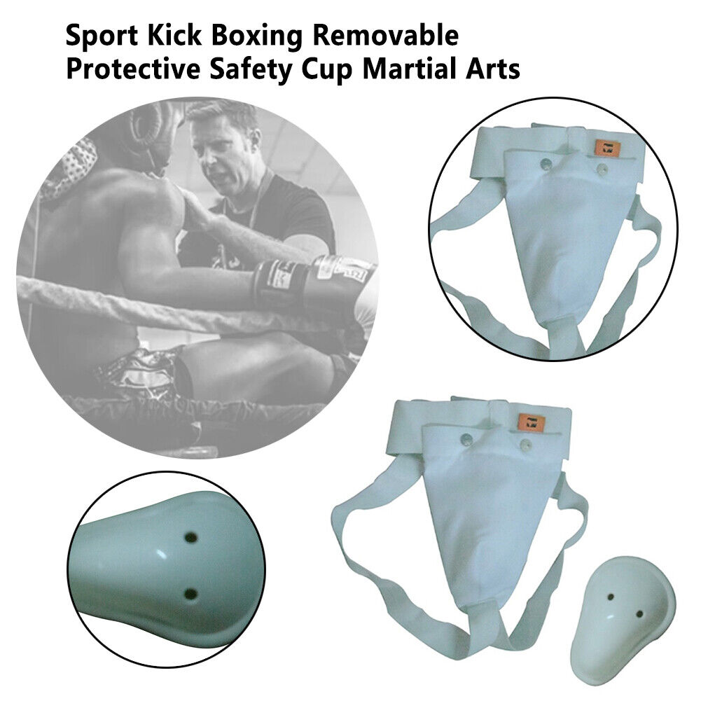 Adult Groin Guard Sport Kick Boxing Removable Protective Safety Cup Martial Arts