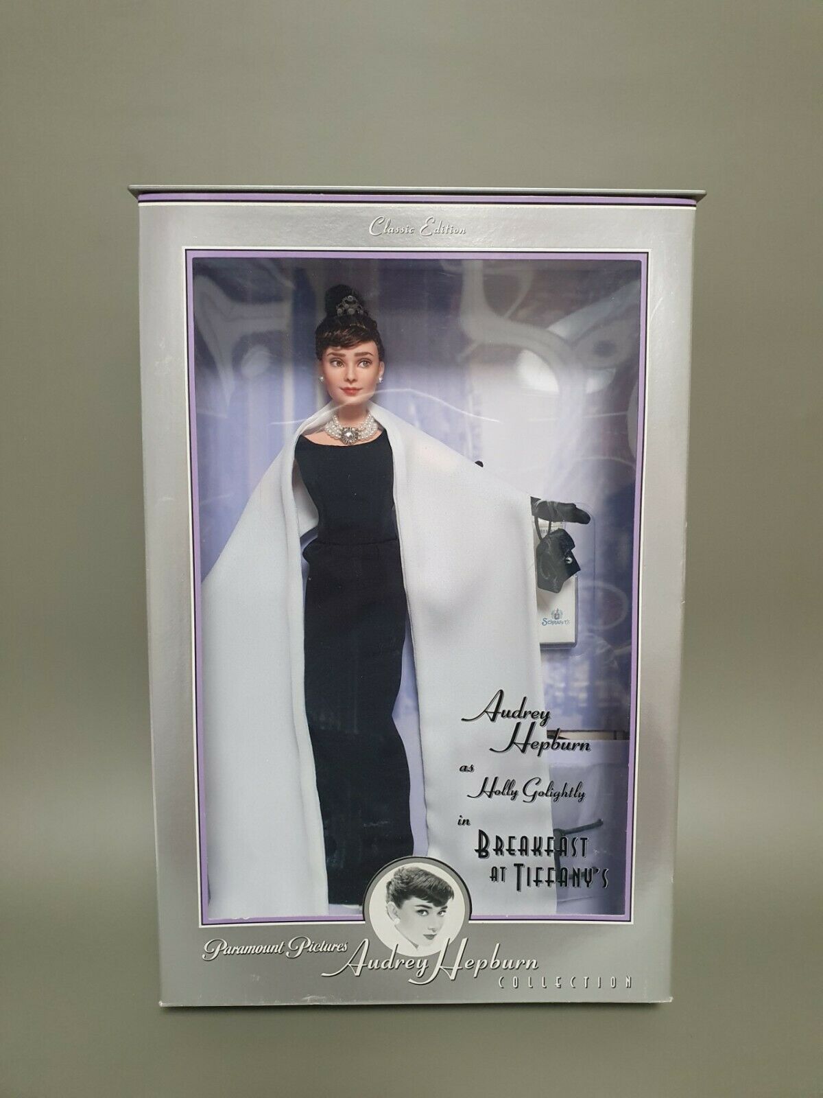 Audrey Hepburn Breakfast at Tiffany’s Collector Barbie Repainted doll 2