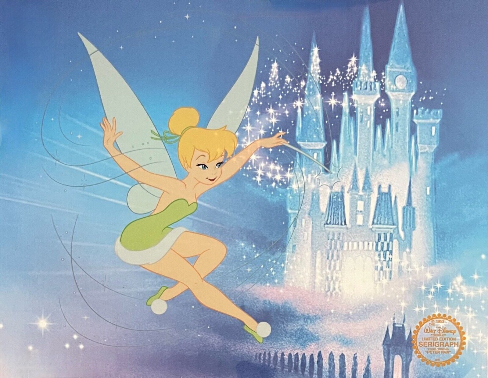 Tinker Bell Limited Edition Sericel Animation Art Cel Wonderful World Of Disney