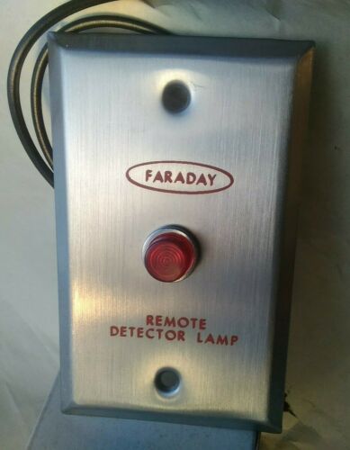 Faraday Remote Dectector Lamp Remote Zone Control Vintage Security #10795 NOS