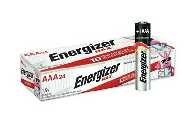 Energizer Max E92-vp Aaa 1.5v Alkaline Button Top Batteries-24 Pack 12/2029 Exp.