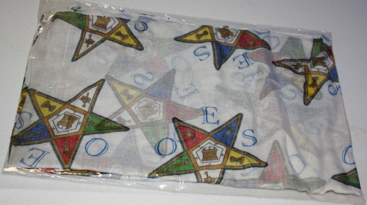Order Of The Eastern Star Oes Extra Large Scarf- New!