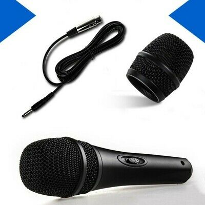 2x Dynamic Microphone+XLR Lead Wired Metal Bodied Unidirectional Handheld Mic US